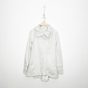 Lululemon Gratitude Wrap Heathered White women's 6 cotton stretch